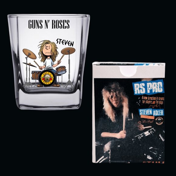 GUNS N ROSES/Peanuts Character Mashup Shot Glass w/ Matching Gift Boxes - Picture 5 of 6